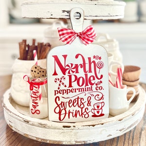 North Pole Peppermint CO Schneidebrett / Gravur oder Vinyl Schneidebrett / Vinyl für Kanister / Keksdosen - svg digitaler Download