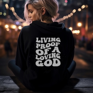 Levend bewijs van een liefhebbende God POD sublimatie HTV vinyl T-shirt ontwerp / digitaal bestand christelijk geloof religieus shirt, religieus cadeau