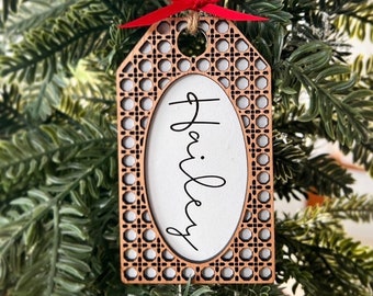 etiquetas de regalo de Navidad personalizadas, etiquetas de calcetines, adornos personalizados, fuente no incluida. Archivos de corte SVG para láser / Glowforge SVG