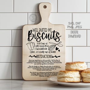 Kekse Rezept Grafik für Kanister / Schneidebrett / Gravur / Vinyl / Geschenk Küche Dekor - svg jpeg dxf Dateien