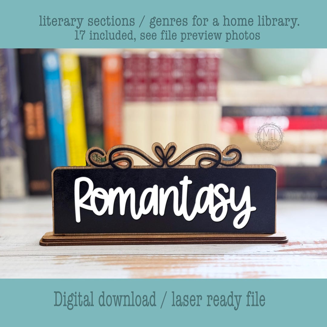 The Ristricted Section Library Signs Literary Section Signs Home Library, Book Type, Genre, Categories Laser ...
