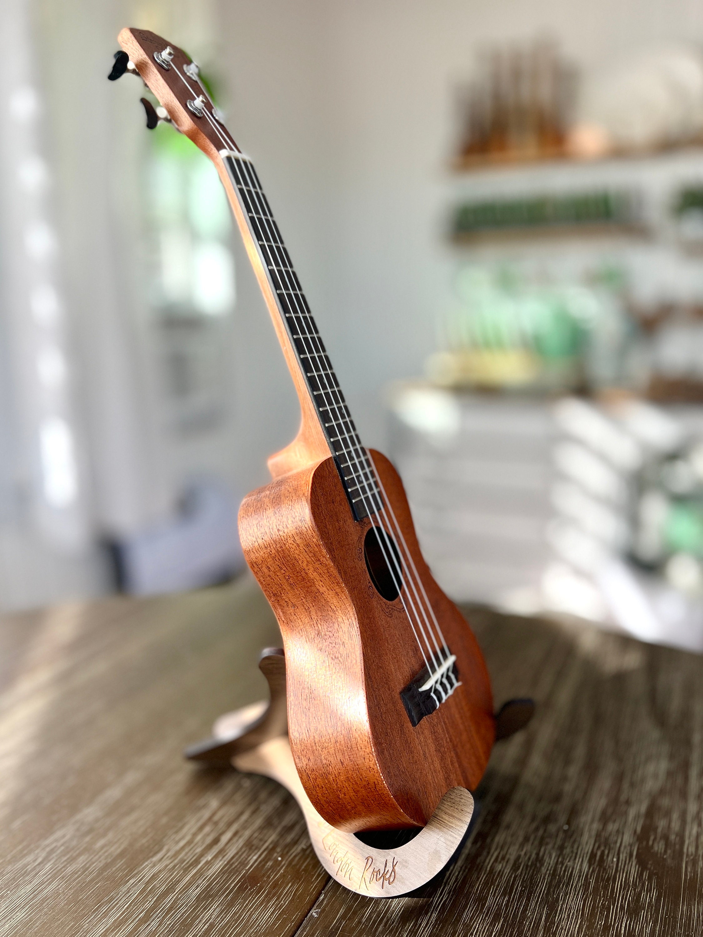 Support Guitare En Bois Démontable - Structure En X, Coussin EVA Protecteur, Pour Acoustique, électrique, Basse, Ukulélé, Violon - 7