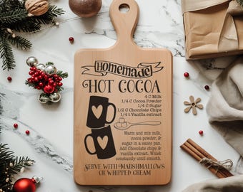 hot cocoa / hot chocolate recipe / engraving a cutting board / vinyl for canisters / cookie jars - svg cut file glowforge cricut silhouette