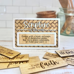 Schrift der Woche austauschbares, inspirierendes Geschenk / Lasergravur Schnittdatei SVG 3D, Kirche, Anbetung, Gott, religiös, Glaube, Bibel