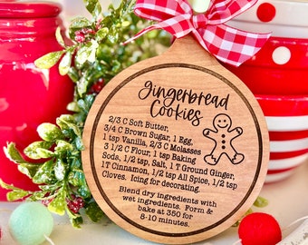 3D laser cut Christmas gingerbread cookie recipe on cutting board winter tiered tray sized svg cut files for laser / Glowforge