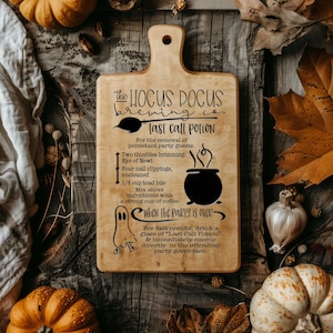 Halloween party decor &quot;Last call&quot; recipe / engraving cutting board / vinyl for canisters / cookie jars, svg file glowforge cricut silhouette