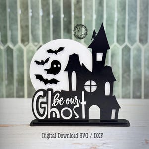 Haunted House SVG Laser Cut File: Halloween Decor (Digital Download)
