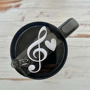 Music SVG cut file  20 30 40oz size Tumbler teacher, musical, musician Tag | gift for tumbler lid | Stanley Tumbler gift music lover