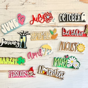 Interchangeable Calendar 9 Inch, Includes Stand, Numbers, & All 12 ...