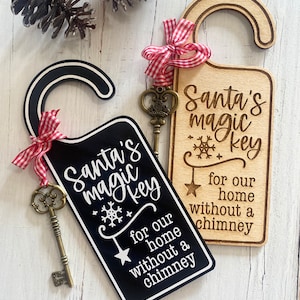 Christmas Ornaments Santa's Key for House with No Chimney OrnamentChristmas OrnamentSkeleton Key Santa KeySanta Claus Decoration, Christmas