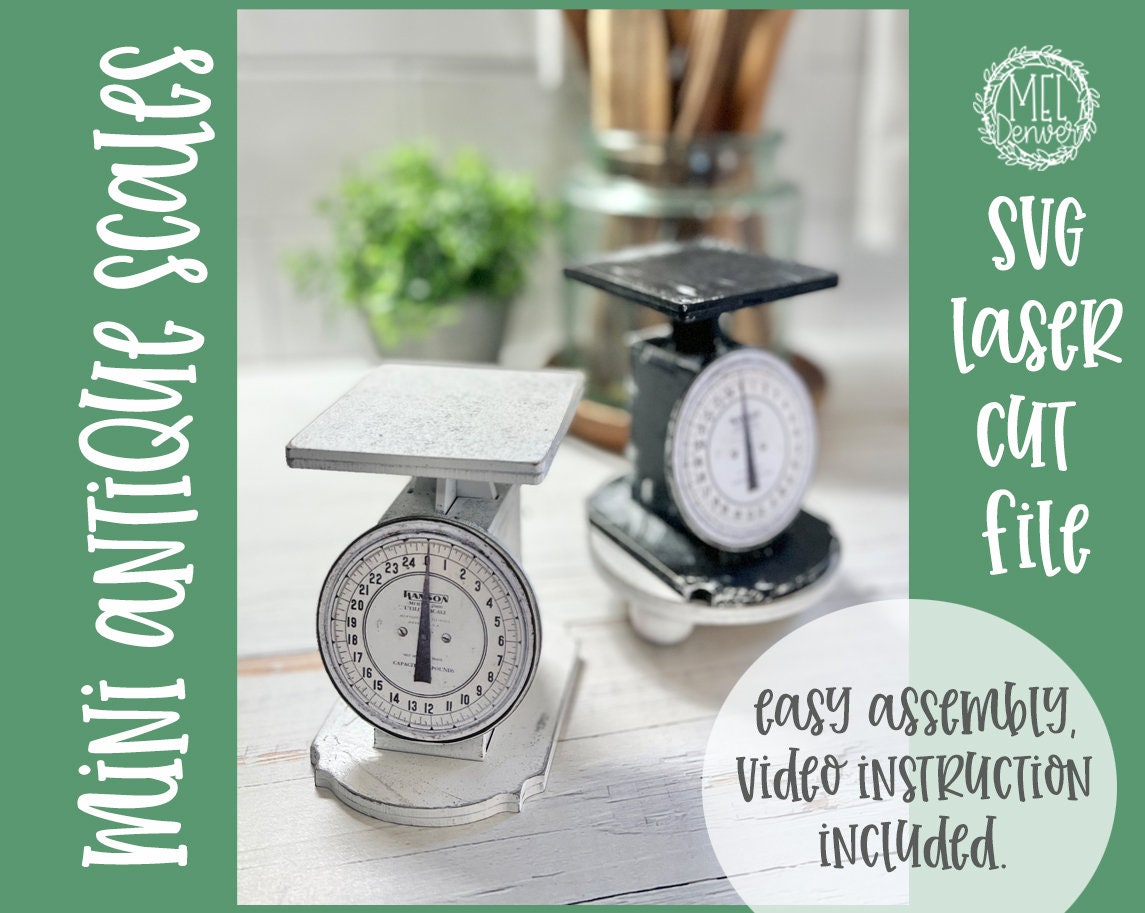 Vintage Inspired Scale with Removable Tray