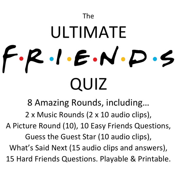 The Ultimate FRIENDS Fun Quiz Pack