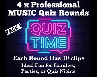 4 x Music Quiz Rounds (Audio)