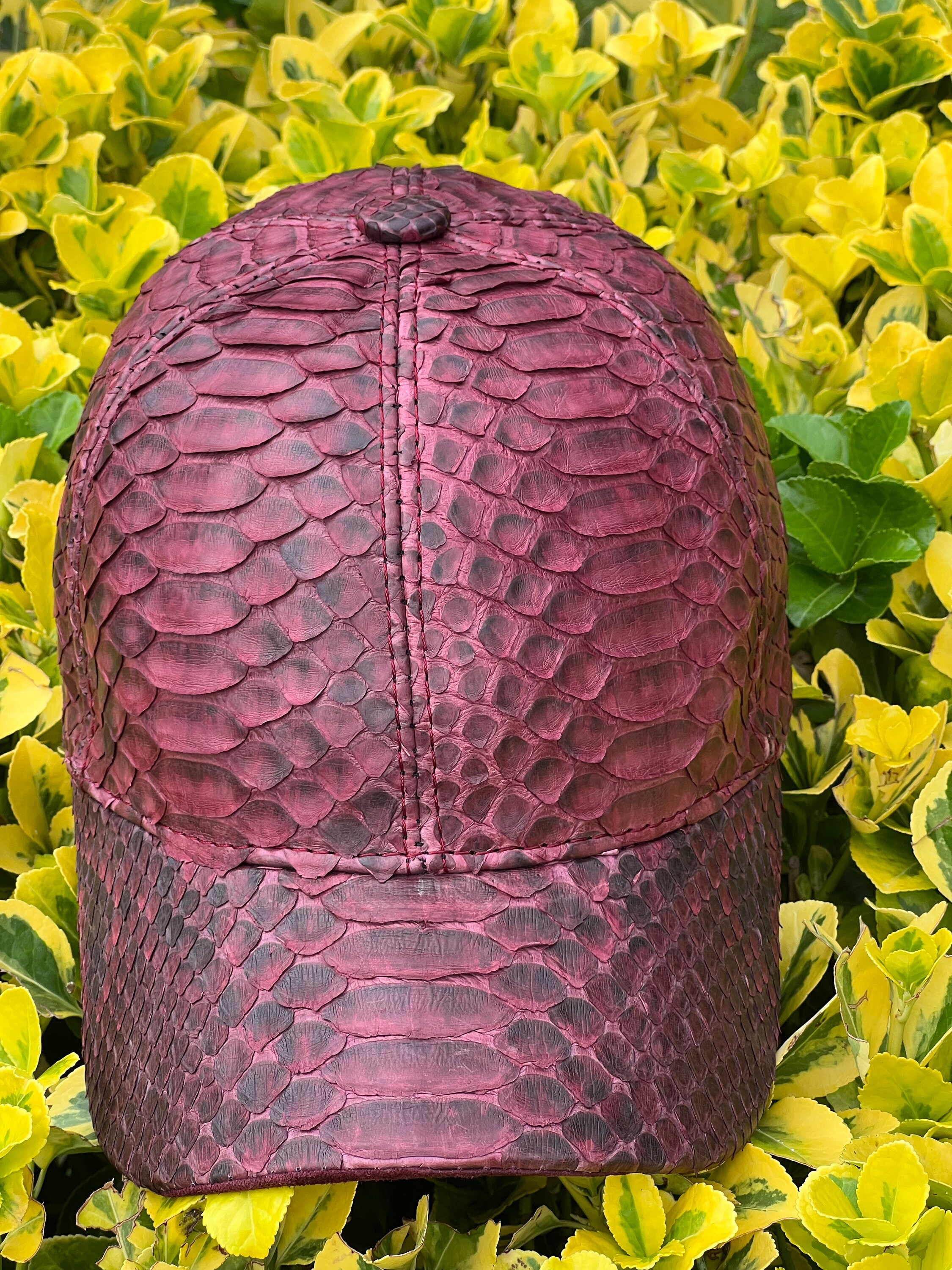 Dragon Red Python Cap , Snake Baseball Cap, Snakeskin Hat - First Class ...
