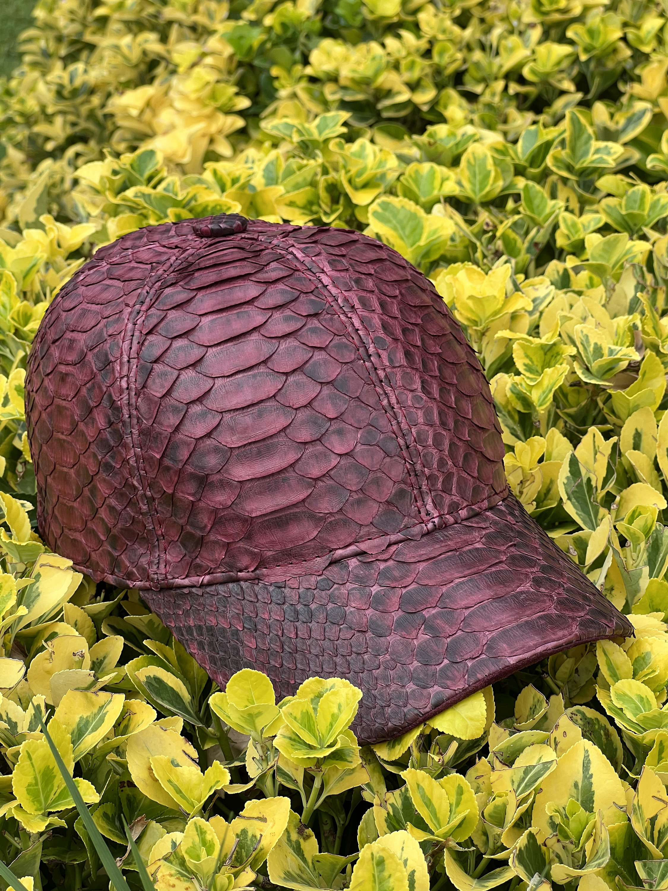 Dragon Red Python Cap , Snake Baseball Cap, Snakeskin Hat - First Class ...