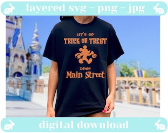 Disney Halloween Main Street SVG, Trick or Treat Shirt (Digital Download)