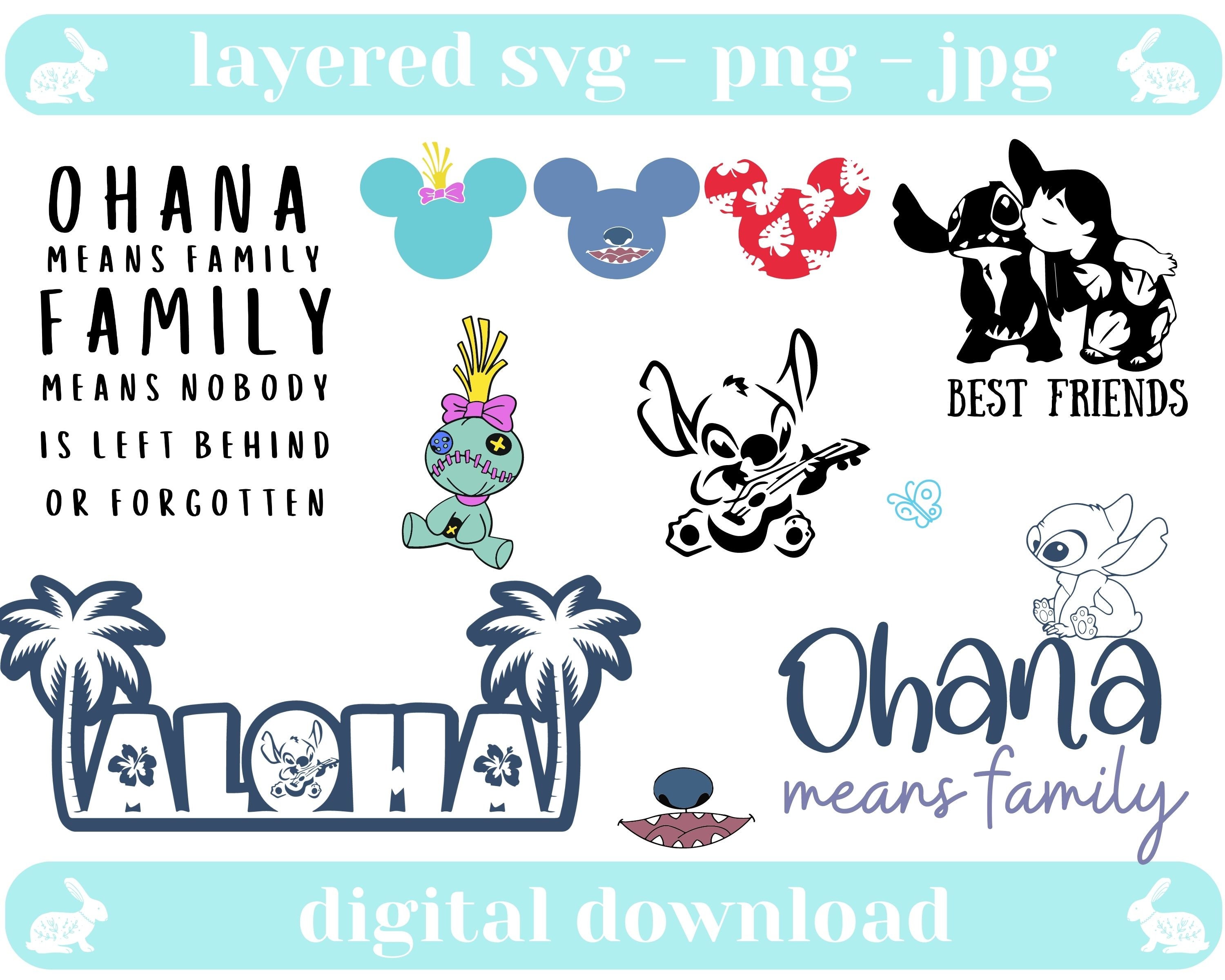 Lilo and Stitch SVG Bundle Stitch Svg Ohana Svg Family - Etsy Hong Kong