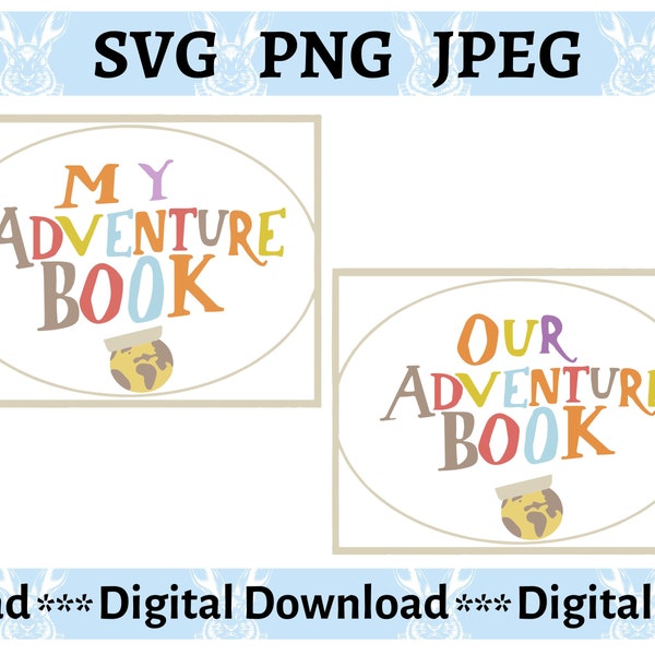 Up Adventure Book SVG - regalo de aniversario - libro de visitas de boda svg - Carl y Ellie SVG - Scrapbook - Papercraft - png - jpg - clipart -