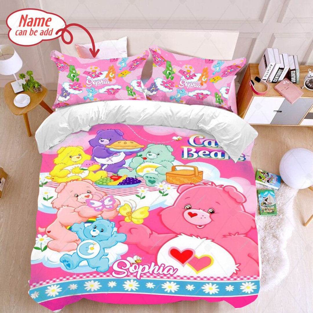 Customized Care Bears Fleece Blanket Care Bears Blanket Care Etsy