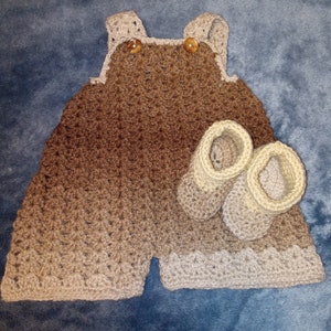 Baby uncinetto Romper con stivaletti