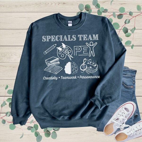 Specials Team Sweatshirt, Special Area Teacher, Dream Team Teacher Shirt, Art, Music, PE, Library