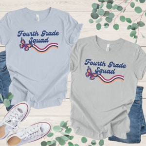 Fourth Grade Squad Teacher Shirt, Back to School, Teacher Team Shirt, Grade Level Team Shirt, 4th Grade Team