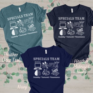 Specials Team Shirt, Dream Team Special Area Teacher Shirt, Art, PE, Music, Library, Technology Teacher Shirt