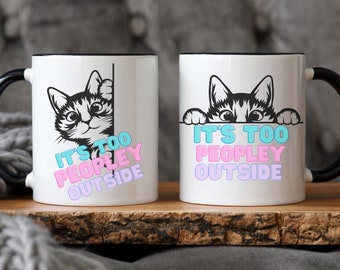 Cat Too Peopley Mug - Etsy