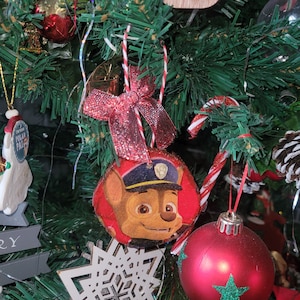Decoración colgante para árbol de la Patrulla Canina