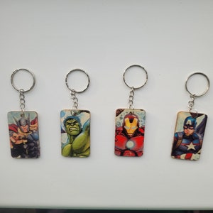 Avenger inspired handmade keyrings