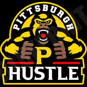 Pittsburgh Hustle, Steelers, Editable Using Any City, Digital Download, T-Shirts, Hoodies, Urban Streetwear, DTG, DTF, Sublimation, png