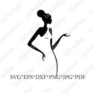 Afro woman svg African american svg, Black woman svg Afro girl cut file Black queen overlay for Cricut Silhouette Instant download