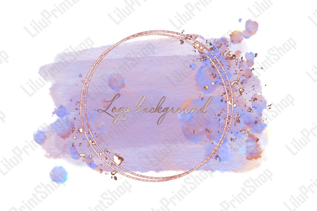 Logo Background Png Lavender & Rose Gold Logo Purple Logo Png Etsy