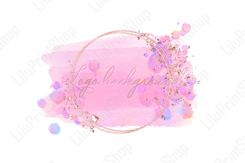 Pink Logo Background Png Pink Logo Design Brush Stroke Pink and Rose
