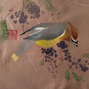 Cedar Waxwing 5x7 print w choice of 8x10 mat