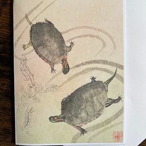 Schildkröten Aquarell Karte