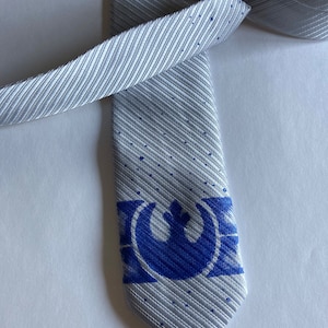 Star Wars Rebel Alliance Hand Painted Tie - Unique Personalized Gift Idea - Wedding Anniversary Surprise Graduation