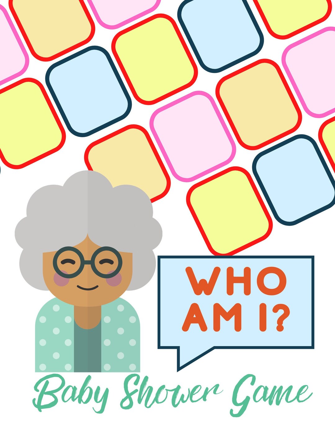 Who Am I Baby Shower Game Etsy