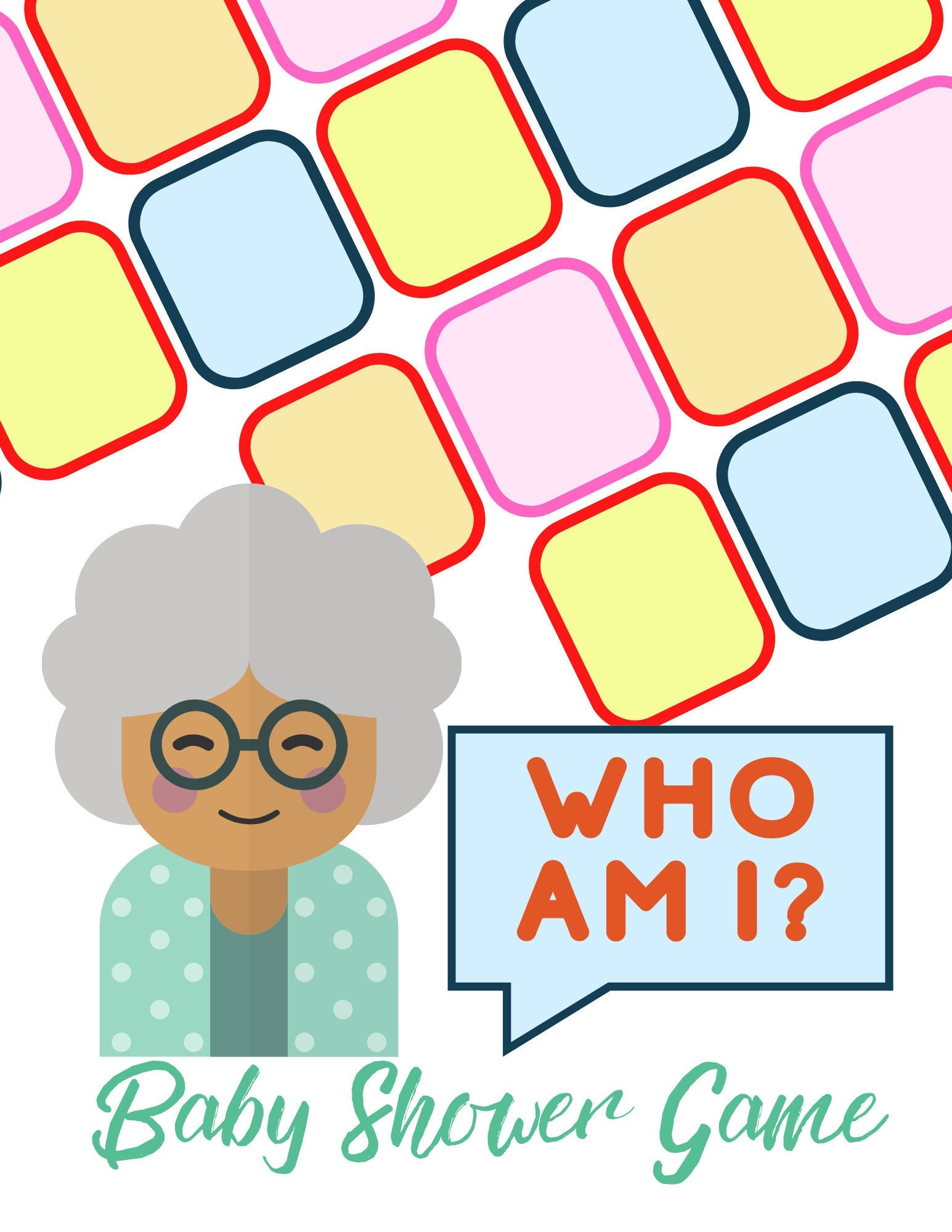 Who Am I Baby Shower Game Etsy