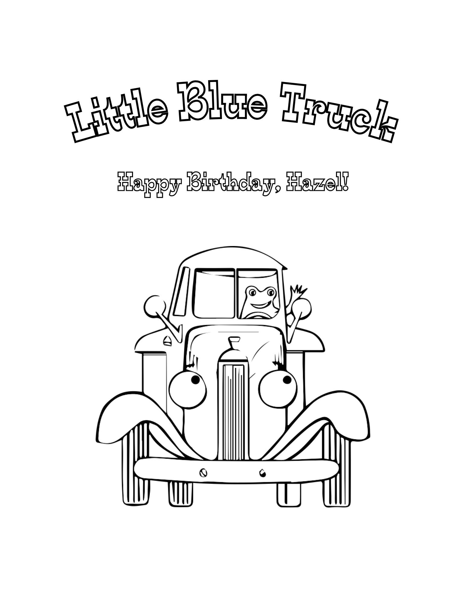 editable-personalized-little-blue-truck-coloring-book-party-etsy