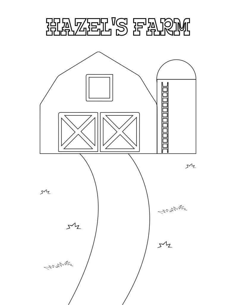 Editable Personalized Little Blue Truck Coloring Book