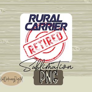 Gepensioneerde landelijke vervoerder | SVG-png-bestand | Digitale download | Geen fysiek product