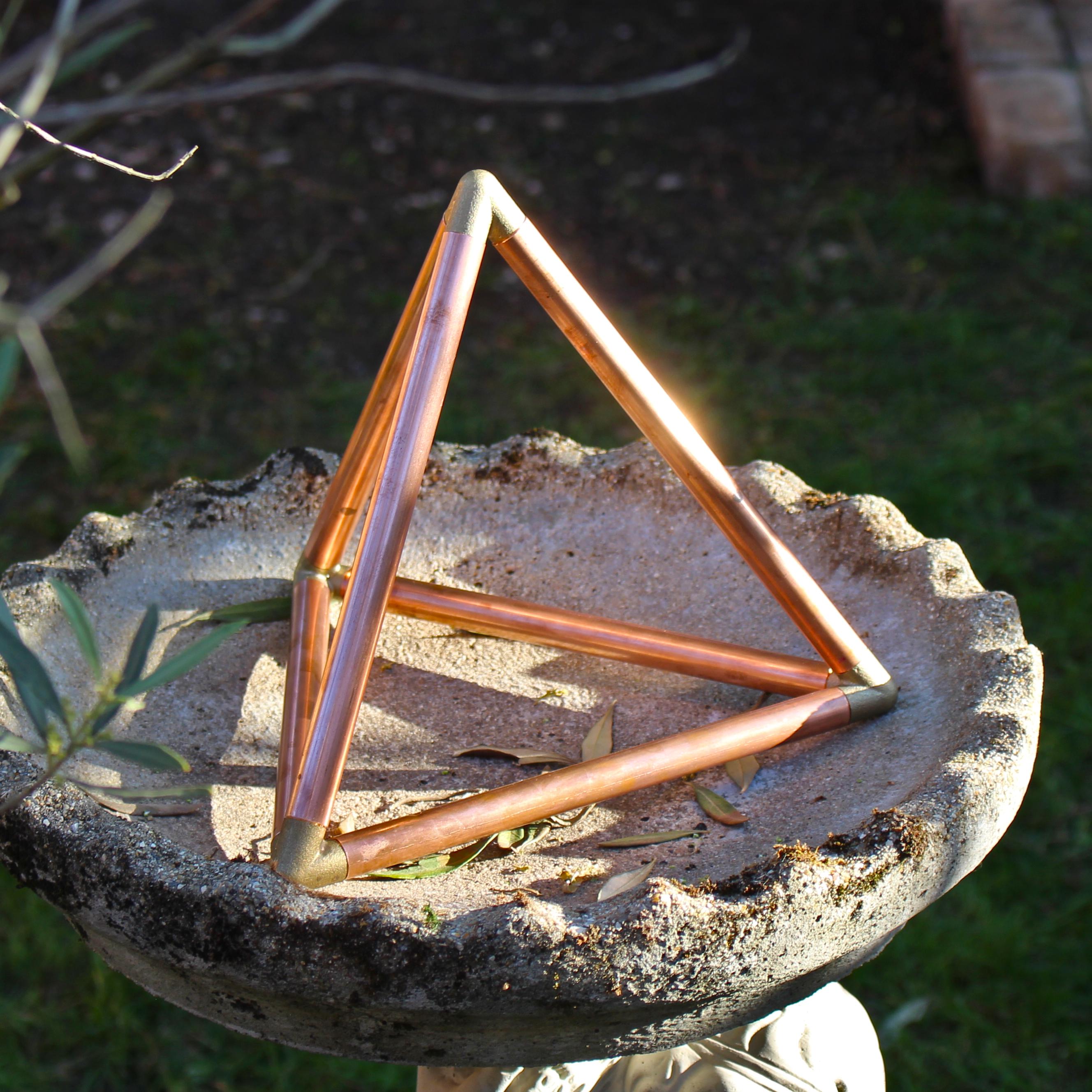 The Copper Tetrahedron - Connector Kit - Radionic Sacred Geomety ...