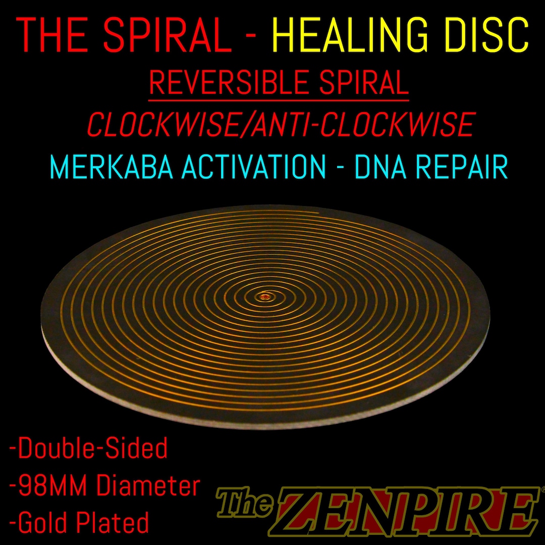 Sacred Geometry Spiral Disk: Radionic Healing Tool, DNA Repair, Energy ...