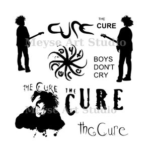 The Cure SVG Bundle - Robert Smith - Love Song - Svg File For Cricut - Rock Band Svg - Digital Download - Svg Eps Dxf Pdf Png