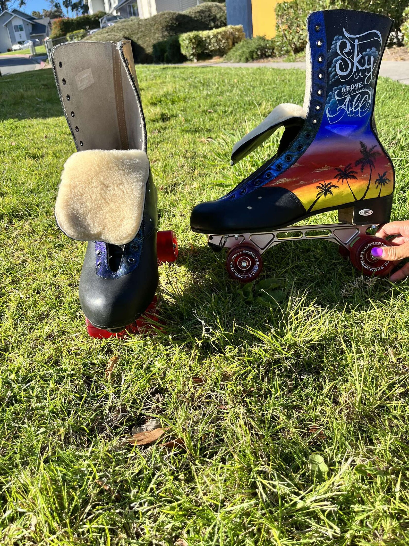 Hand Painted Custom Quad Skates Etsy