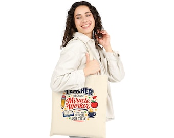 Miracle Worker Teacher Tote Bag | Teacher Appreciation, Teacher Life