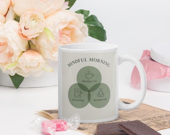 White glossy mug, Gift mug, Motivational quote on mug