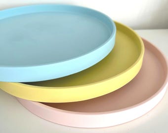 Round Concrete Display Tray: Scandi Style Decorative Tray