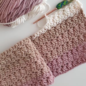 Easy Star Stitch Crochet Blanket Pattern: Beginner Tutorial (PDF)